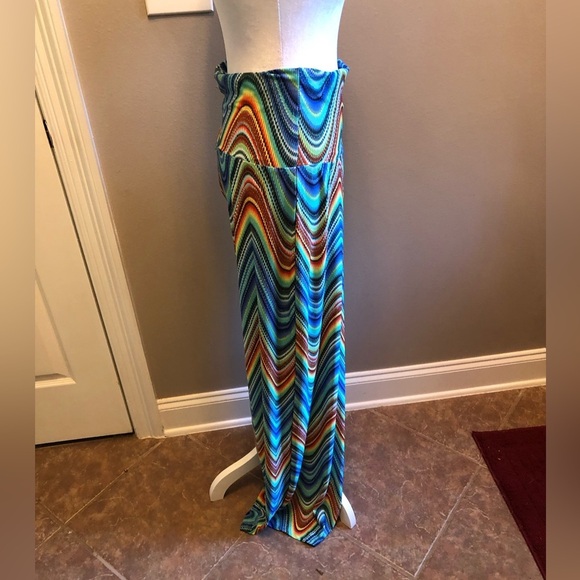 Palazzo’s Pants by New Direction Green Abstract Print Size Medium - Picture 2 of 5